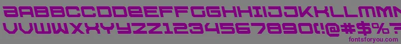 U.S.S.DallasLeftalic Font – Purple Fonts on Gray Background