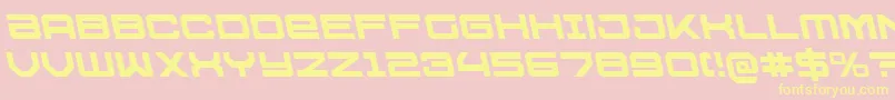 U.S.S.DallasLeftalic Font – Yellow Fonts on Pink Background