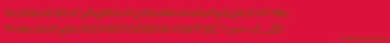 Pixeldart Font – Brown Fonts on Red Background