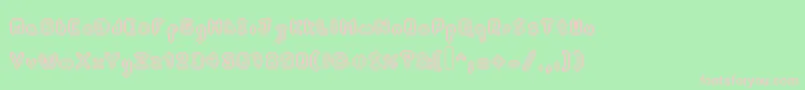 Pixeldart Font – Pink Fonts on Green Background