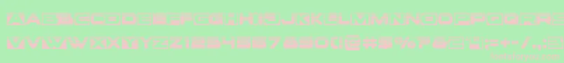 Voxboxhalf Font – Pink Fonts on Green Background