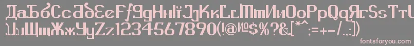 KremlinAdvisor Font – Pink Fonts on Gray Background