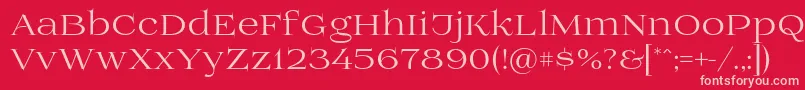 Prida01 Font – Pink Fonts on Red Background