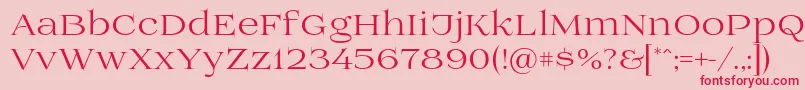 Prida01 Font – Red Fonts on Pink Background