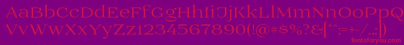 Więcej informacji o czcionce Prida01 Czcionka Prida01 – czerwone czcionki na fioletowym tle