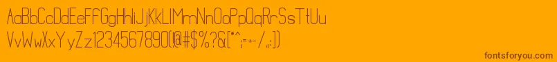 MathematicalBold Font – Brown Fonts on Orange Background