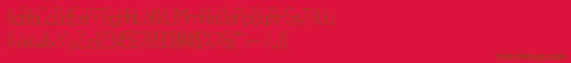 Police MathematicalBold – polices brunes sur fond rouge