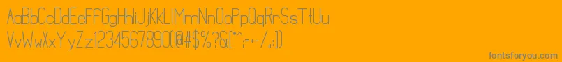 MathematicalBold Font – Gray Fonts on Orange Background