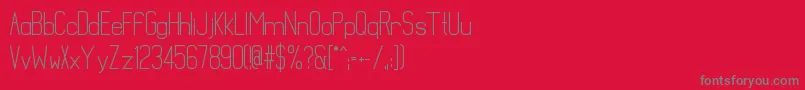 MathematicalBold-Schriftart – Graue Schriften auf rotem Hintergrund