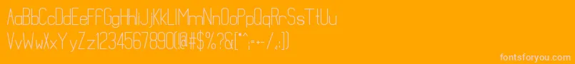 MathematicalBold Font – Pink Fonts on Orange Background