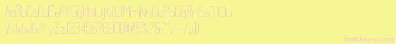 MathematicalBold Font – Pink Fonts on Yellow Background