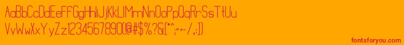 MathematicalBold Font – Red Fonts on Orange Background