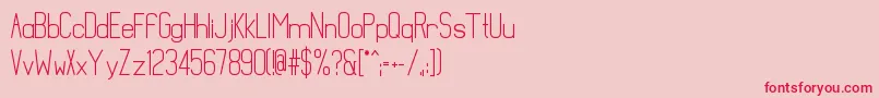 フォントMathematicalBold – ピンクの背景に赤い文字