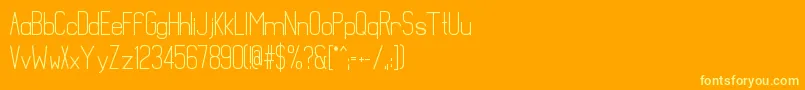 MathematicalBold Font – Yellow Fonts on Orange Background