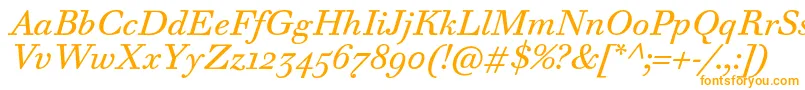 fuente WalbaumTextProItalic – Fuentes Naranjas