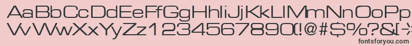 MicrogramRegularDb Font – Black Fonts on Pink Background