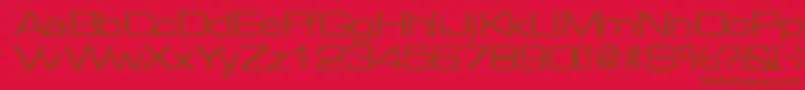 MicrogramRegularDb Font – Brown Fonts on Red Background