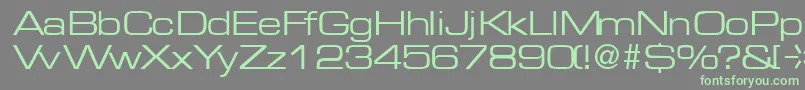 MicrogramRegularDb Font – Green Fonts on Gray Background