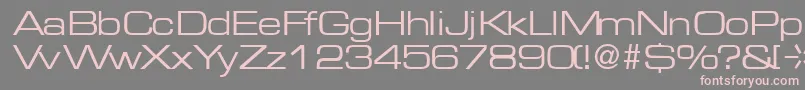 MicrogramRegularDb Font – Pink Fonts on Gray Background