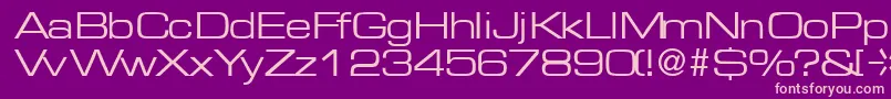 MicrogramRegularDb Font – Pink Fonts on Purple Background