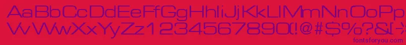 MicrogramRegularDb Font – Purple Fonts on Red Background