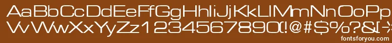 MicrogramRegularDb Font – White Fonts on Brown Background