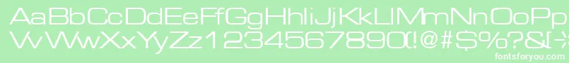 MicrogramRegularDb Font – White Fonts on Green Background