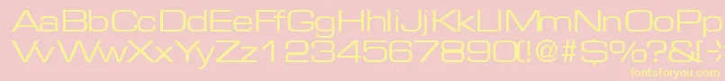 MicrogramRegularDb Font – Yellow Fonts on Pink Background