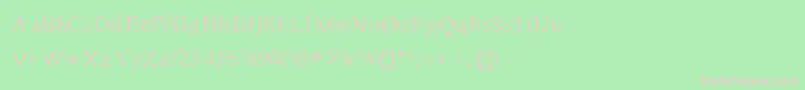 RomanNewTimes Font – Pink Fonts on Green Background