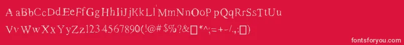 Подробнее о шрифте RomanNewTimes Шрифт RomanNewTimes – розовые шрифты на красном фоне