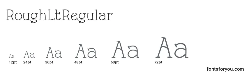 RoughLtRegular Font Sizes