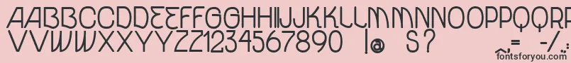 VtksUnidadeBold Font – Black Fonts on Pink Background