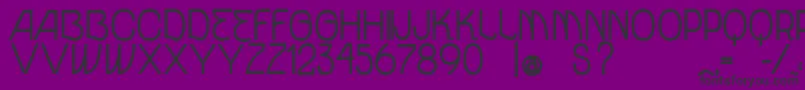 VtksUnidadeBold Font – Black Fonts on Purple Background