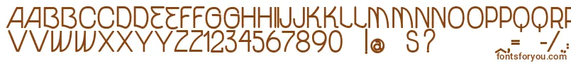 VtksUnidadeBold Font – Brown Fonts on White Background