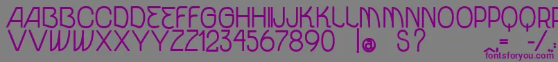 VtksUnidadeBold Font – Purple Fonts on Gray Background