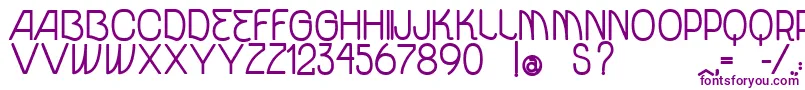 VtksUnidadeBold Font – Purple Fonts on White Background