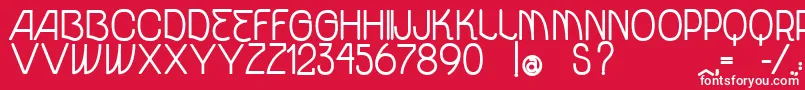 VtksUnidadeBold Font – White Fonts on Red Background