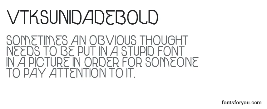 Обзор шрифта VtksUnidadeBold