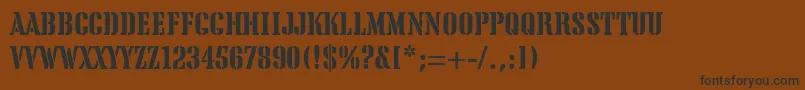fuente TeaChest – Fuentes Negras Sobre Fondo Marrón