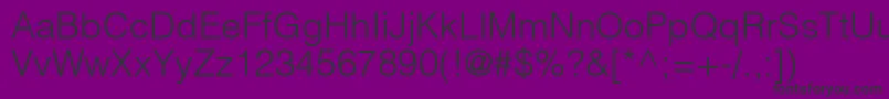 フォントContextLightSsiLight – 紫の背景に黒い文字