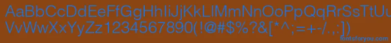 fuente ContextLightSsiLight – Fuentes Azules Sobre Fondo Marrón