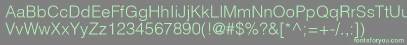ContextLightSsiLight Font – Green Fonts on Gray Background