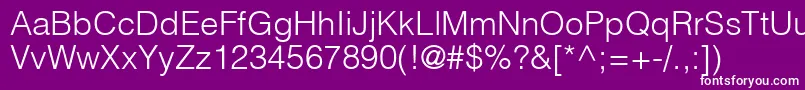 ContextLightSsiLight Font – White Fonts on Purple Background