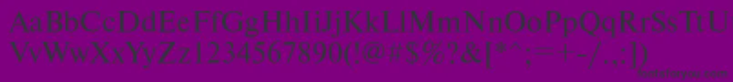 Nwt55C Font – Black Fonts on Purple Background