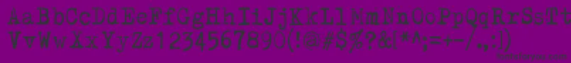 Kirjainkone Font – Black Fonts on Purple Background