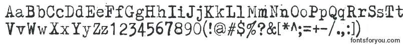 Fonte Kirjainkone – fontes de máquina de escrever