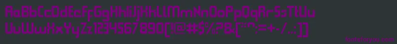 Шрифт QueuebrickClosedbold – фиолетовые шрифты на чёрном фоне