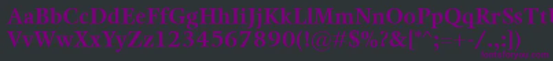 KalixBold-fontti – violetit fontit mustalla taustalla