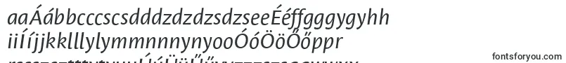 Шрифт LeksasansproItalic – венгерские шрифты