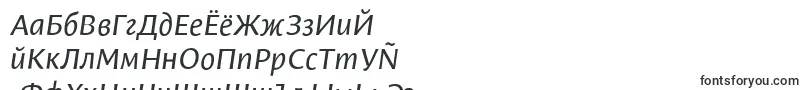 LeksasansproItalic-Schriftart – russische Schriften